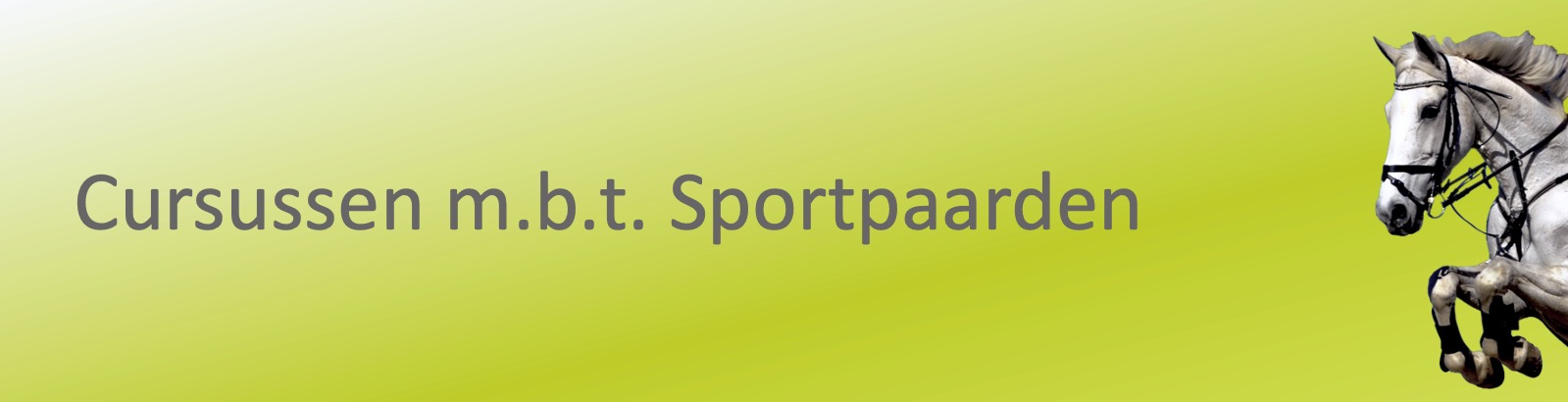 Cursussen m.b.t Sportpaarden